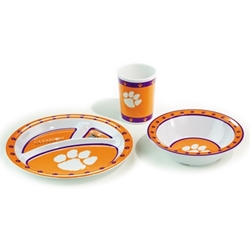 Clemson Tigers - Kids 3 Pc. Dish Set 