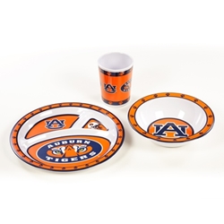 Auburn Tigers - Kids 3 Pc. Dish Set 