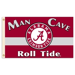 Alabama Crimson Tide - Man Cave 3 Ft. X 5 Ft. Flag W/ 4 Grommets 
