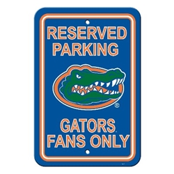 Florida Gators - 12" X 18" Plastic Parking Sign 