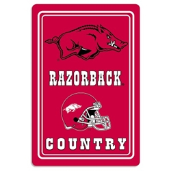 Arkansas Razorbacks - Metal Sign 12" x 18" 