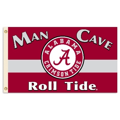 Alabama Crimson Tide - Man Cave 3 Ft. X 5 Ft. Flag W/ 4 Grommets 