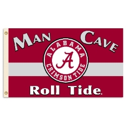 Alabama Crimson Tide - Man Cave 3 Ft. X 5 Ft. Flag W/ 4 Grommets 