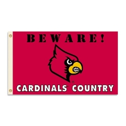 Louisville Cardinals - 3 Ft. X 5 Ft. Flag W/Grommets - Country 
