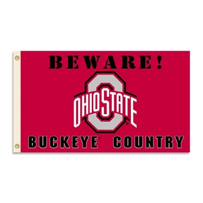 Ohio State Buckeyes - 3 Ft. X 5 Ft. Flag W/Grommets - Country 