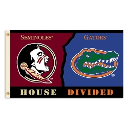 Florida - Florida St. - 3 Ft. X 5 Ft. Flag W/Grommets - Rivalry House Divided 