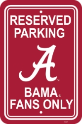 Alabama Crimson Tide - 12" X 18" Plastic Parking Sign 