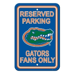 Florida Gators - 12" X 18" Plastic Parking Sign 