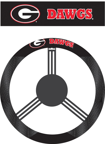 Georgia Bulldogs - Poly-Suede Steering Wheel Cover 