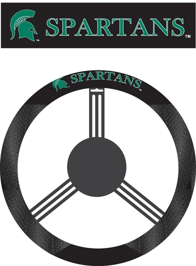 Michigan State Spartans - Poly-Suede Steering Wheel Cover 