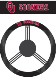 Oklahoma Sooners - Poly-Suede Steering Wheel Cover 