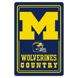 Michigan Wolverines - Metal Sign 12" x 18" 