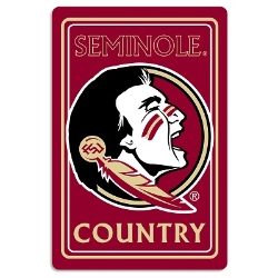 Florida State Seminoles - Metal Sign 12" x 18" 