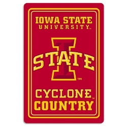 Iowa State Cyclones - Metal Sign 12" x 18" 