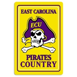East Carolina Pirates - Metal Sign 12" x 18" 