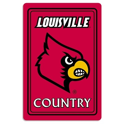 Louisville Cardinals - Metal Sign 12" x 18" 