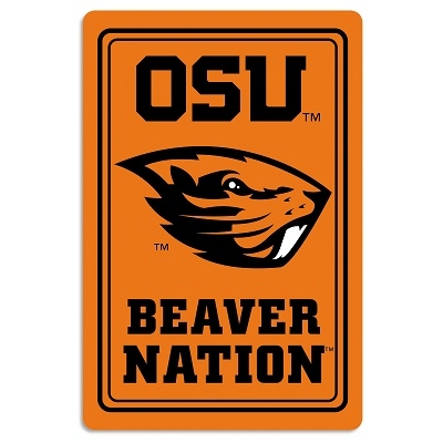 Oregon State Beavers - Metal Sign 12" x 18" 