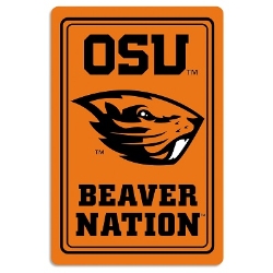 Oregon State Beavers - Metal Sign 12" x 18" 