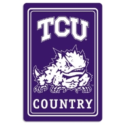 Texas Christian Horned Frogs - Metal Sign 12" x 18" 