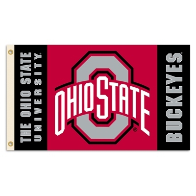 Ohio State Buckeyes - 2-Sided 3 Ft. X 5 Ft. Flag W/Grommets 