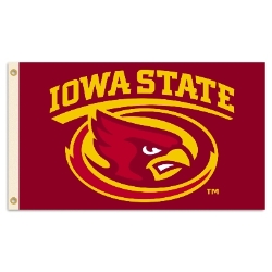 Iowa State Cyclones - 2-Sided 3 Ft. X 5 Ft. Flag W/Grommets 