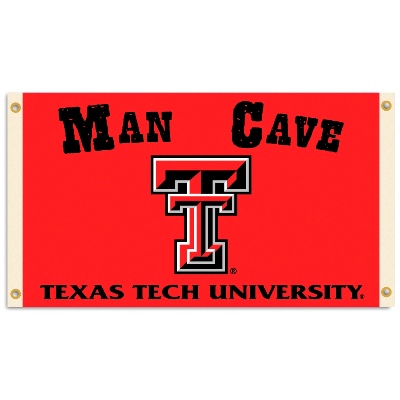 Texas Tech Red Raiders - Man Cave 3 Ft. X 5 Ft. Flag W/ 4 Grommets 