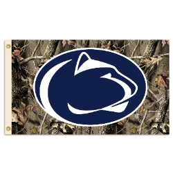 Penn State Nittany Lions - 3 Ft. X 5 Ft. Flag W/Grommets - Realtree Camo Background 
